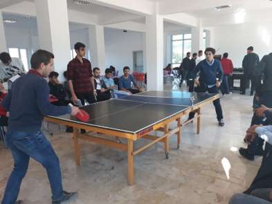 Fakülte öğrencilerinden masa tenisi turnuvası