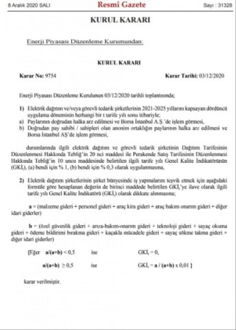 Elektrik faturasına yeni ek giderler yansıtılacak