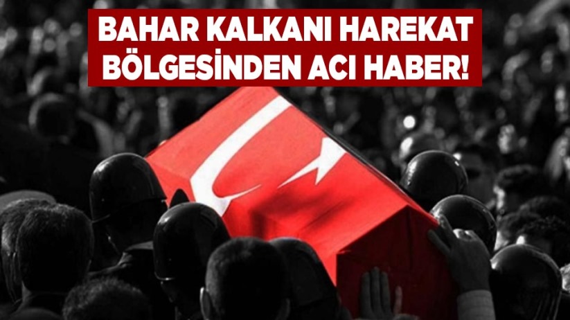 Bahar Kalkanı harekat bölgesinden acı haber!