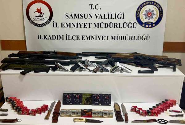 Samsun'da 2 kardeşi miras yüzünden tabancayla vuran eniştenin evinden cephanelik çıktı