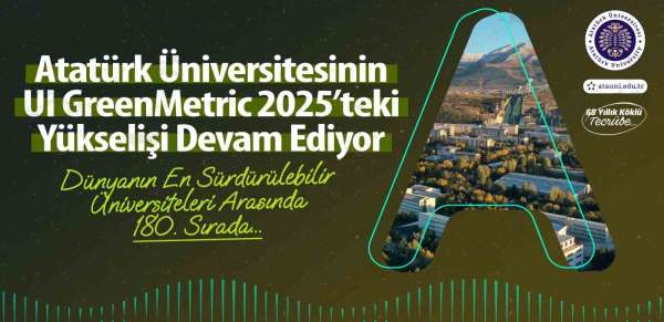 Atatürk Üniversitesinin UI GreenMetric 2025'teki yükselişi devam ediyor