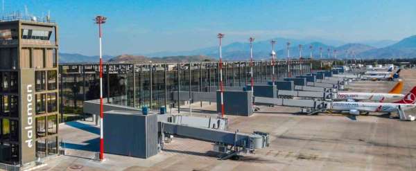 Dalaman havalimanı 11 ayda 5 milyon 542 bin yolcuya hizmet verdi