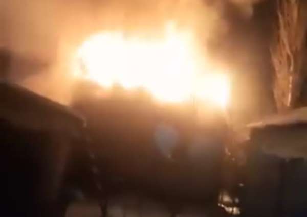 Yüksekova'da korku dolu anlar: Kalorifer kazan dairesi cayır cayır yandı