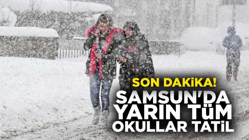 Samsun'da yarın kar tatili