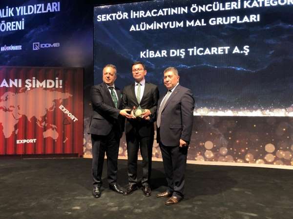 Kibar Dış Ticaret'e İDDMİB'ten 'ihracatın metalik yıldızı' ödülü