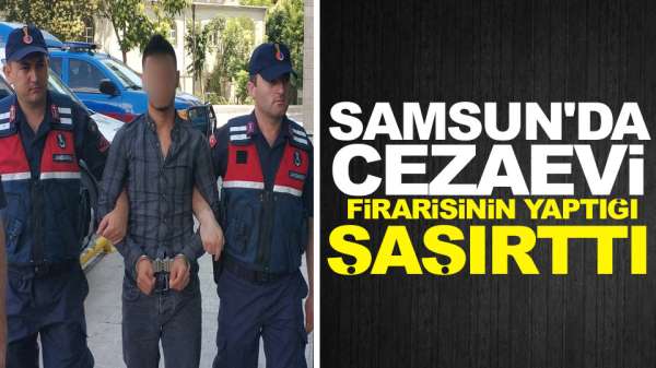 Samsun'da kız kaçıran cezaevi firarisi yakalandı