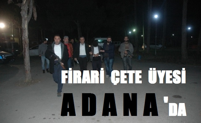 Azılı çete üyesi Adana’ya getirildi