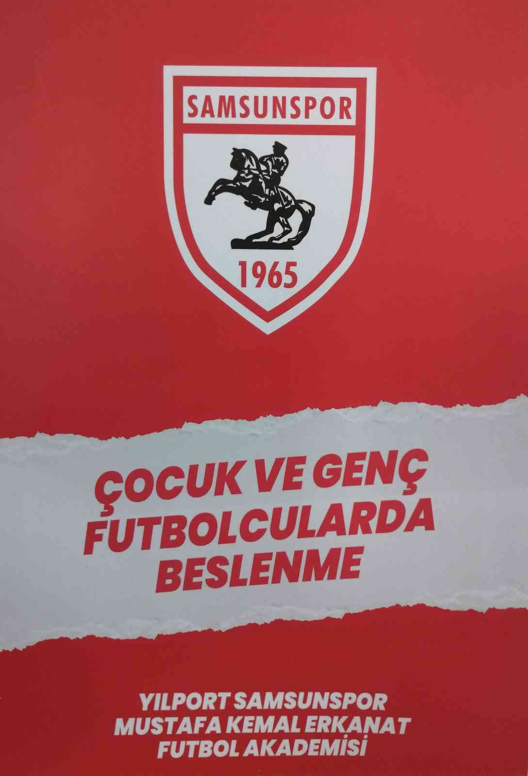 Samsunspor'dan futbol akademilerine beslenme kitapçığı
