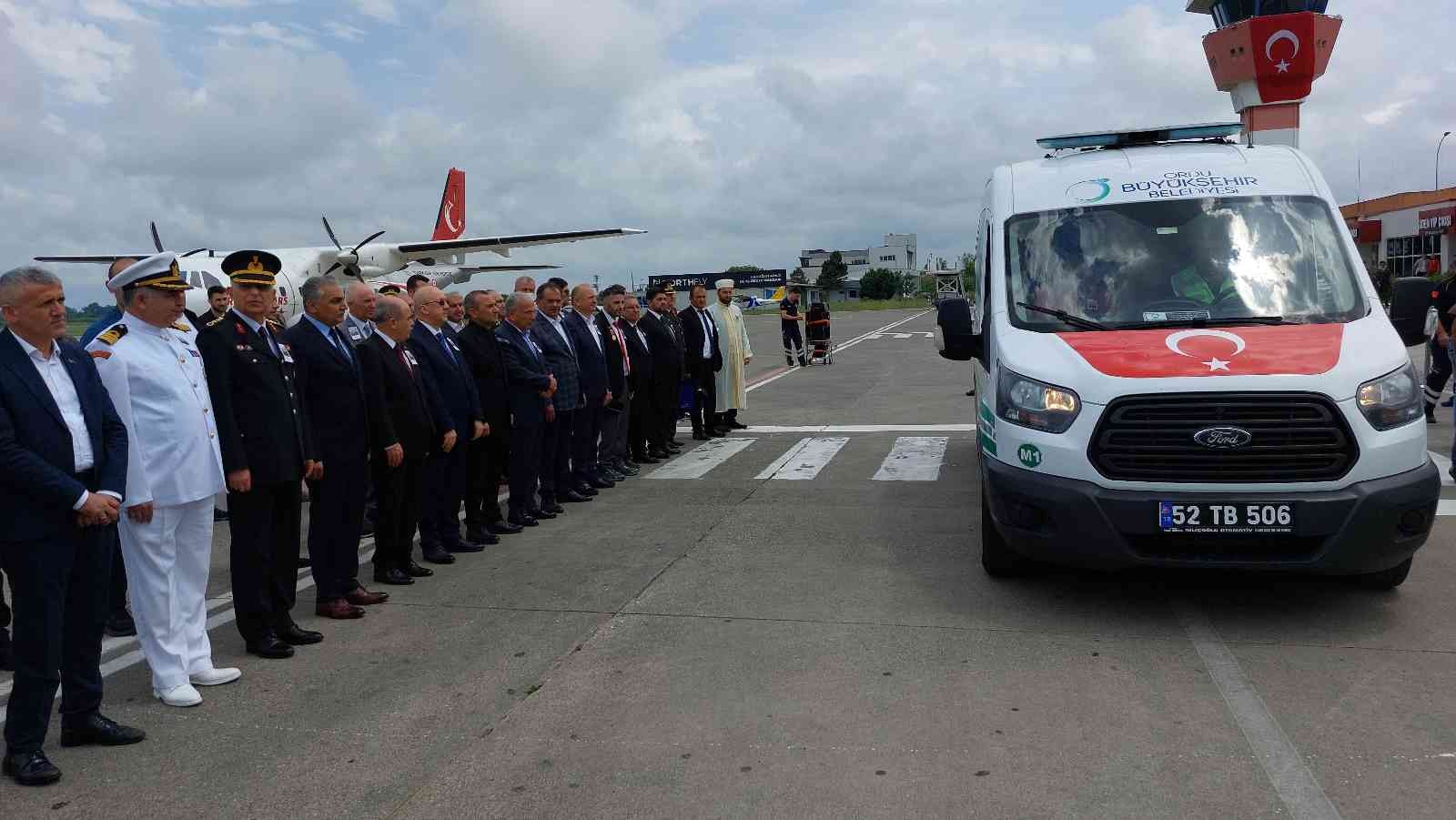 Ordulu şehit Samsun'da gözyaşları içinde karşılandı
