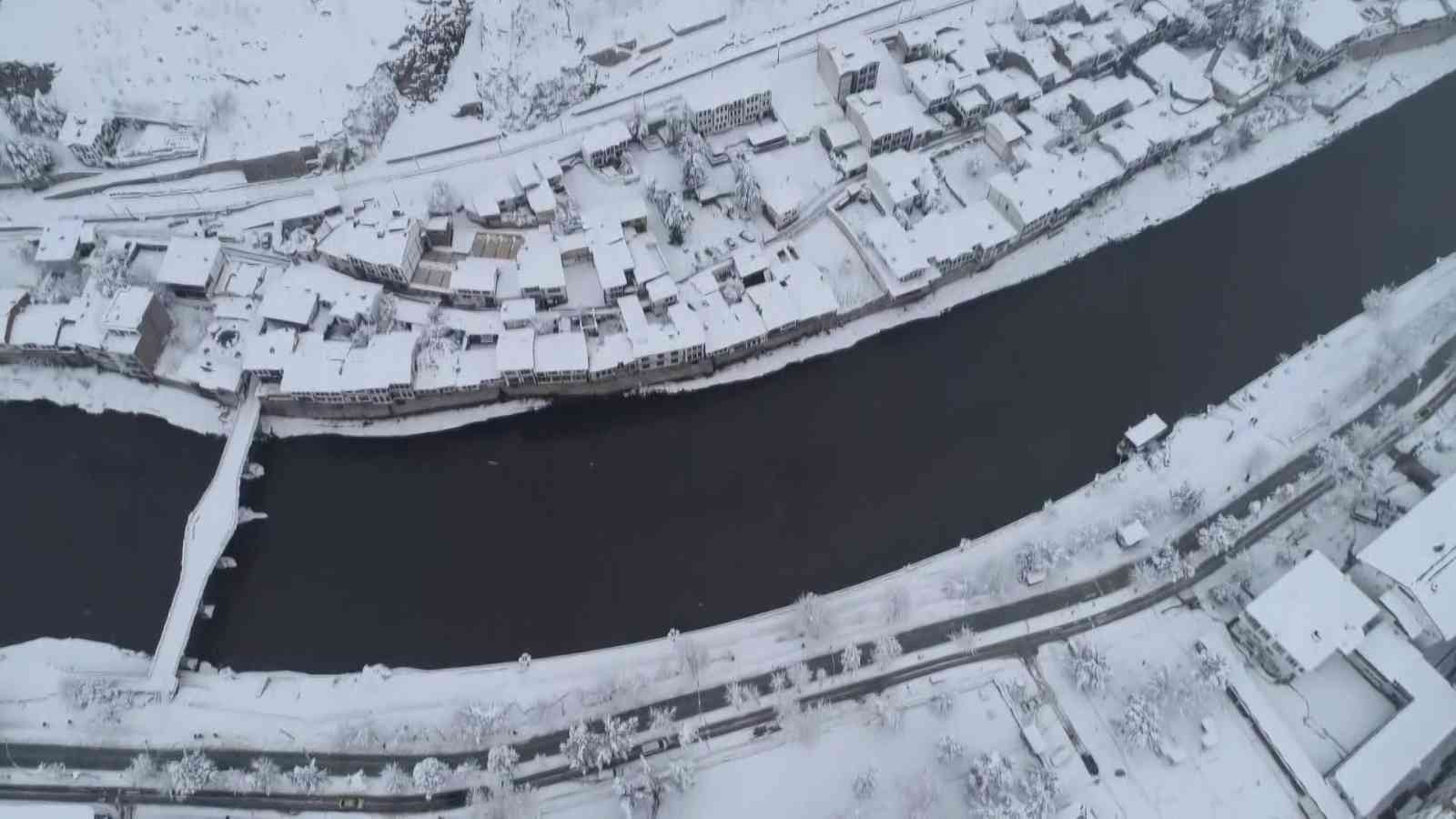 Amasya'da kartpostallık kış masalı
