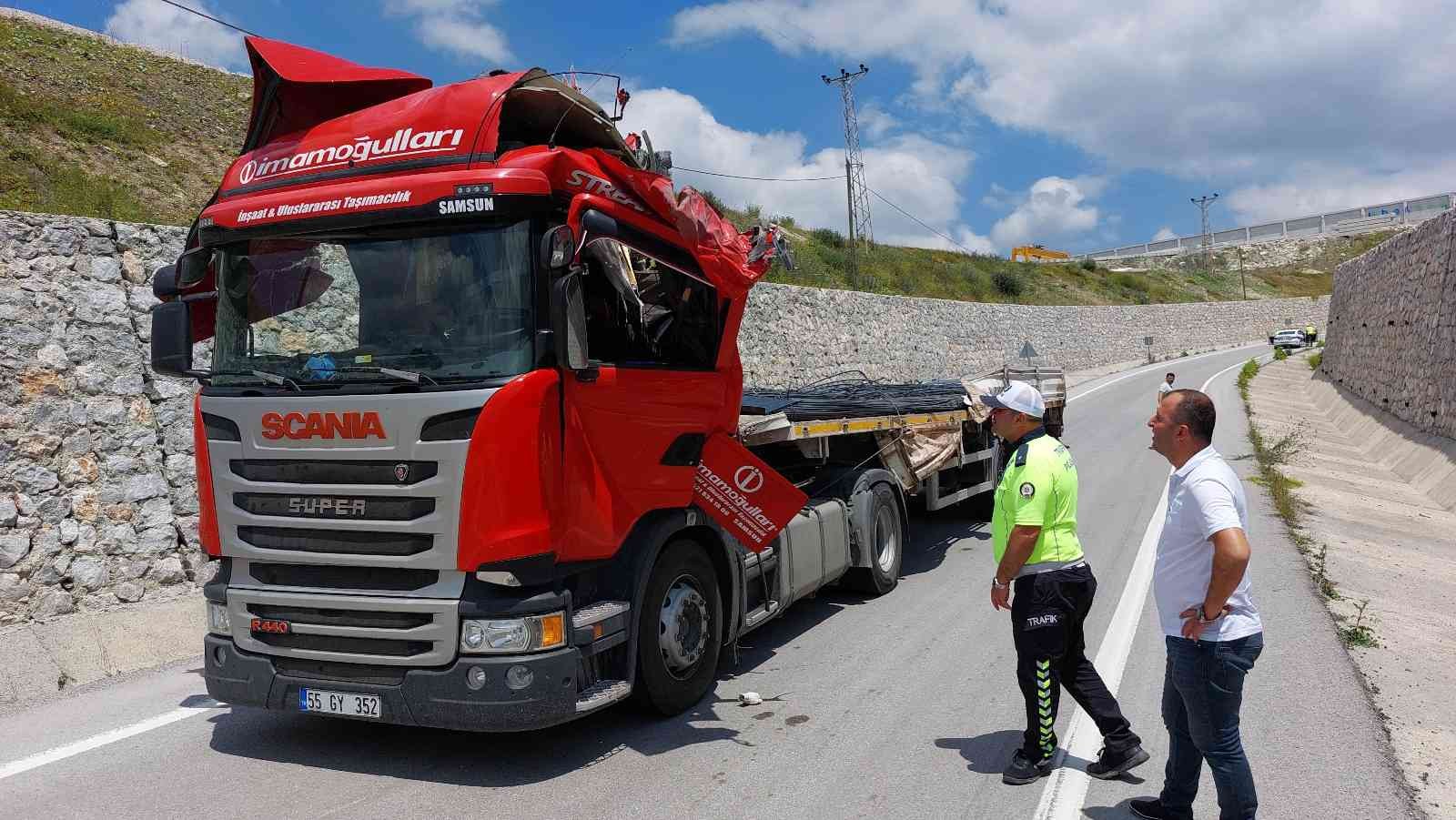 Samsun'da inanılmaz kaza: 1 yaralı
