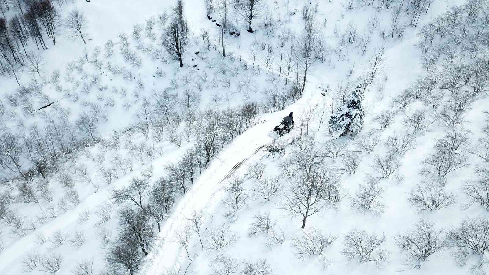 Atakum'da karla mücadele
