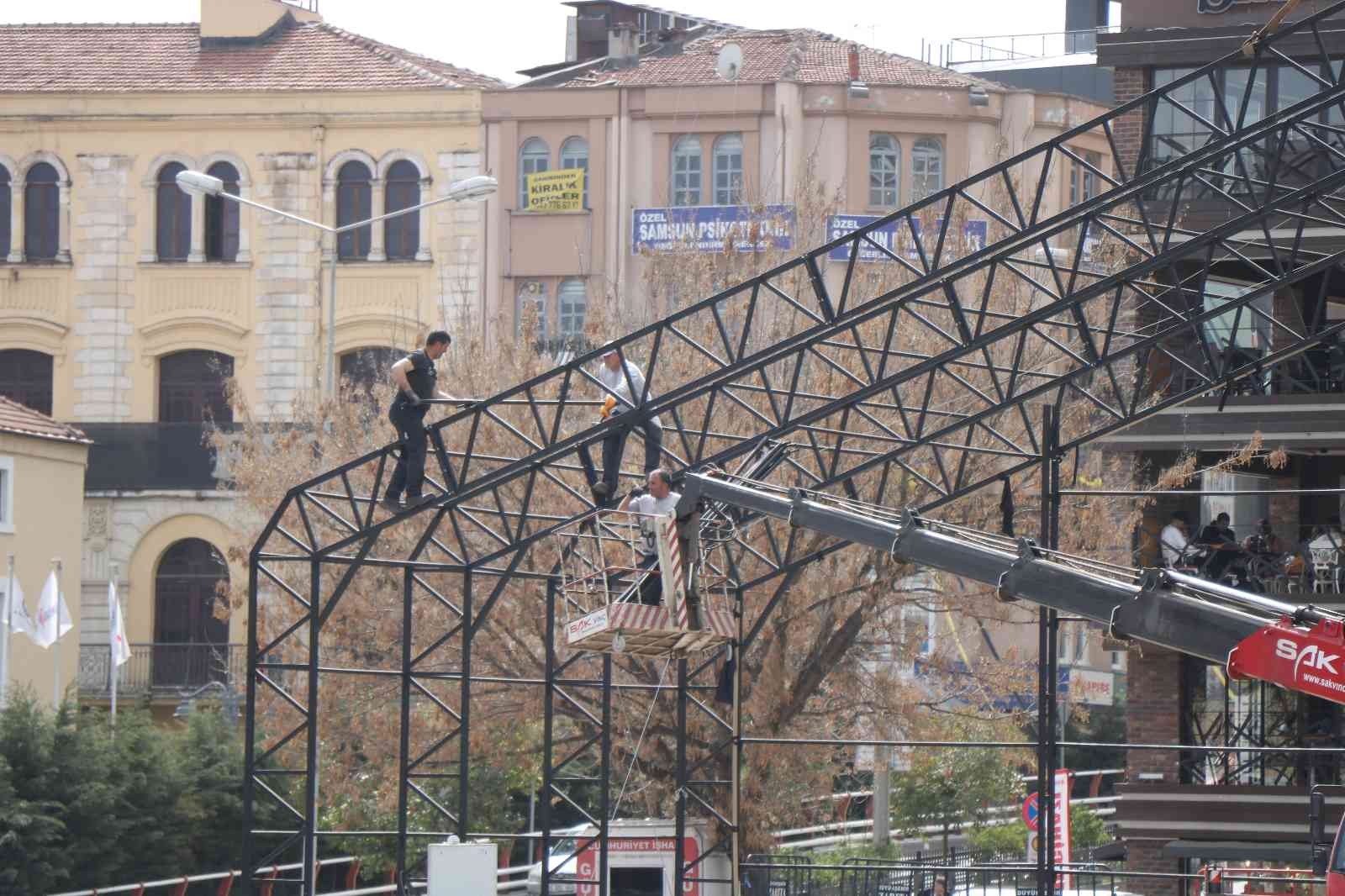 Samsun Dijital Gösterim Merkezi söküldü
