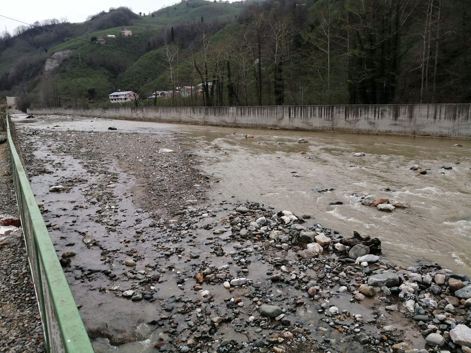 Giresun'da derede can pazarı
