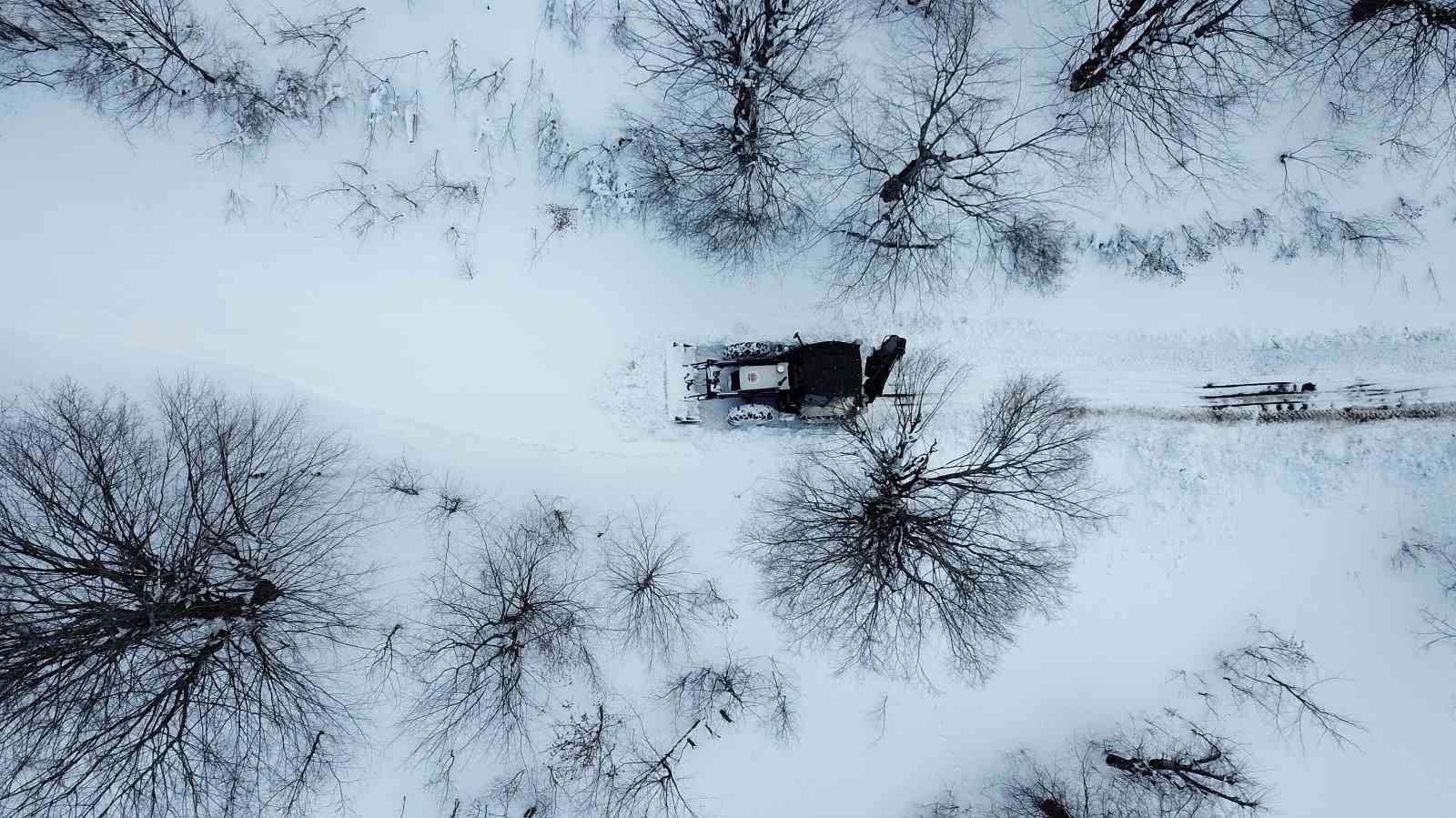 Atakum'da karla mücadele
