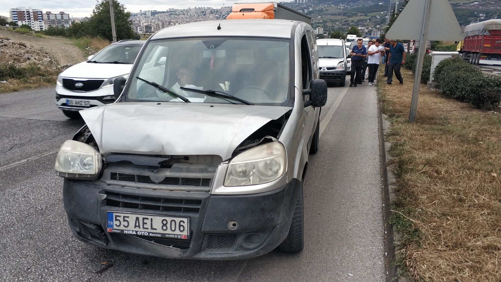 Samsun'da 5 aracın karıştığı zincirleme trafik kazası: 1 yaralı
