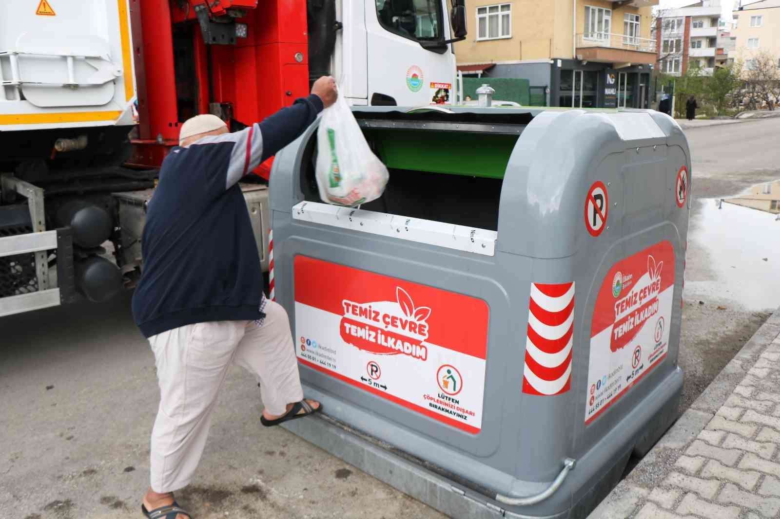 Samsun'a yeni sistem çöp konteynerleri
