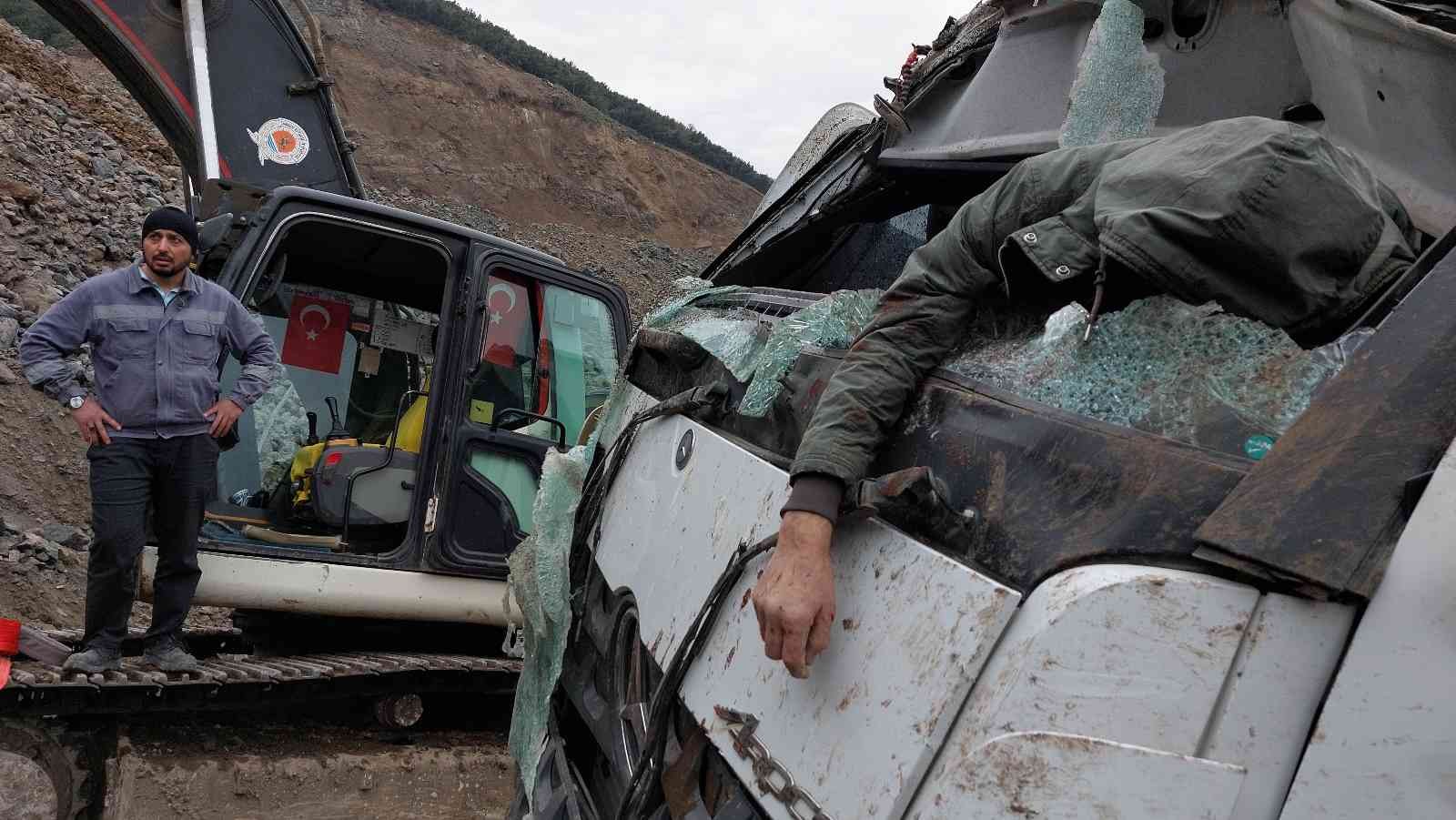 Samsun'da taş ocağında feci kaza: 1 ölü

