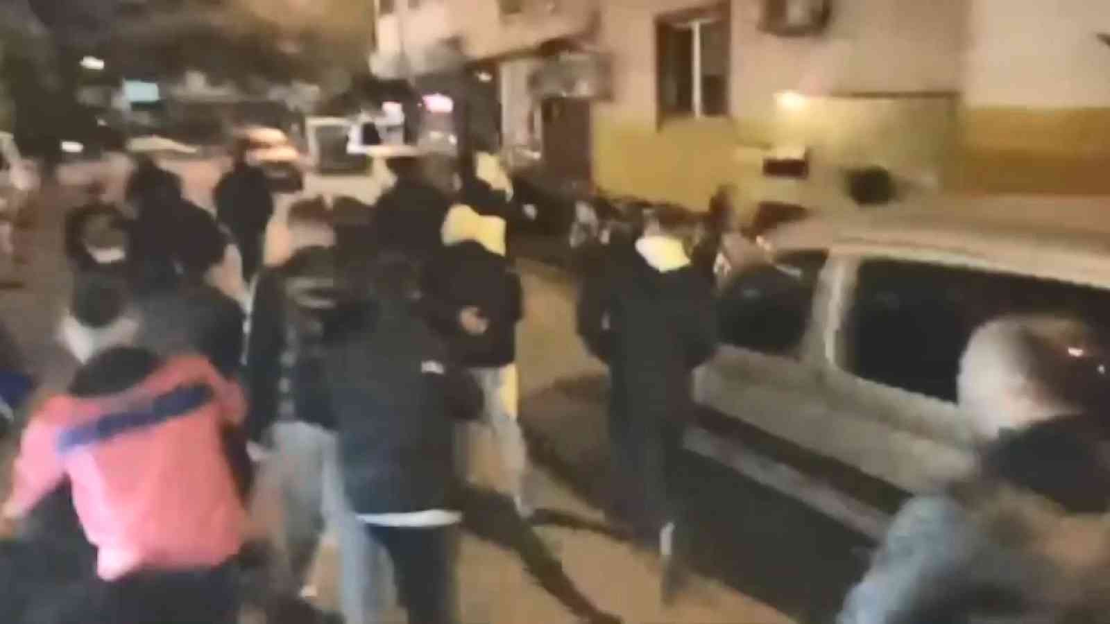 Samsun'da Trabzonspor'un kutlamalarında gerginlik
