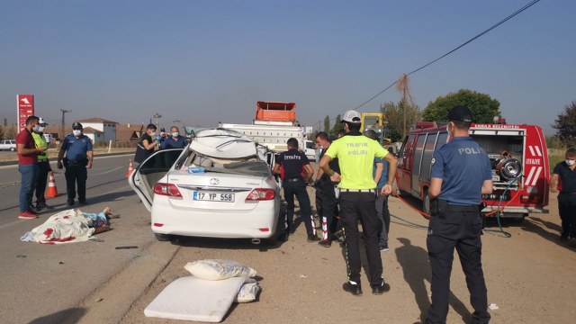 Samsun'a gelen askeri personel ve eşi kazada öldü