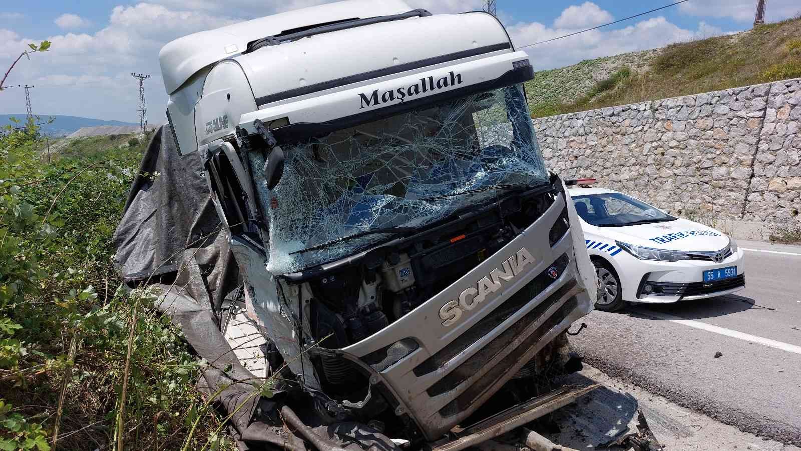 Samsun'da inanılmaz kaza: 1 yaralı
