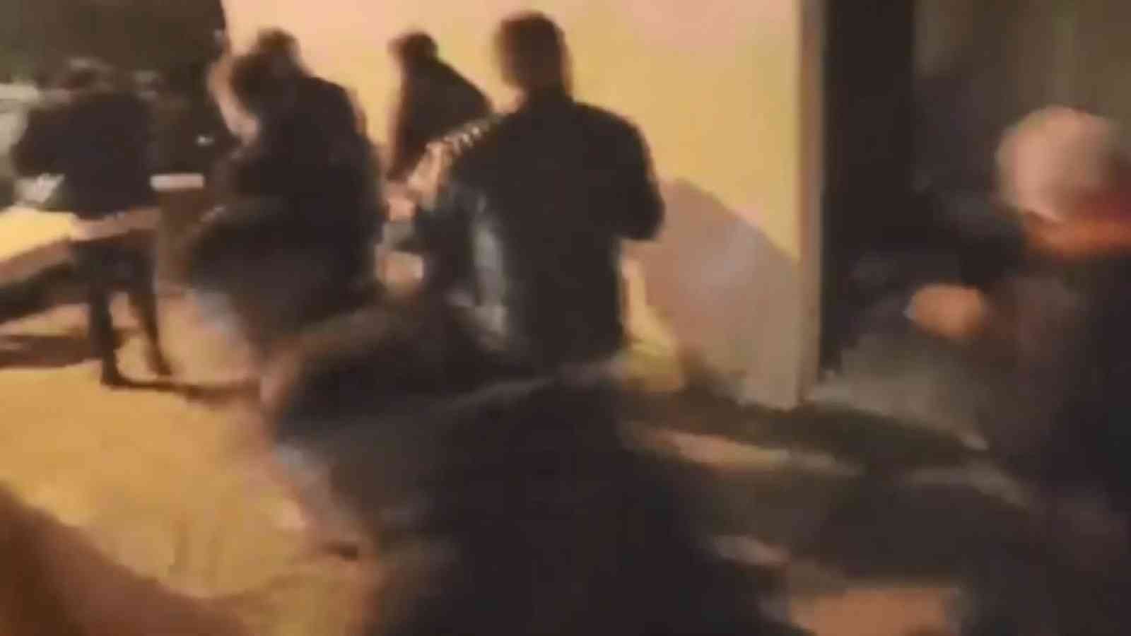 Samsun'da Trabzonspor'un kutlamalarında gerginlik
