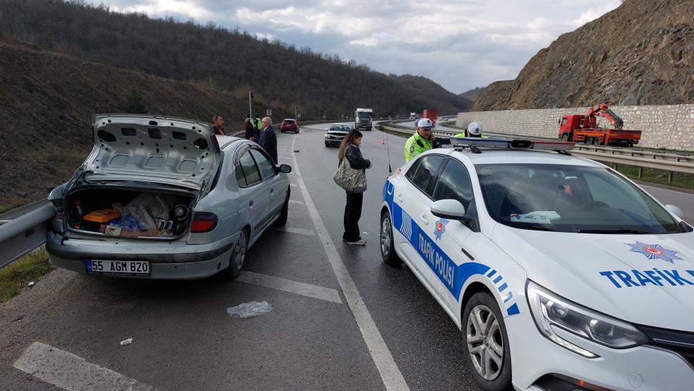 Samsun'da aynı yerde peş peşe üç kaza