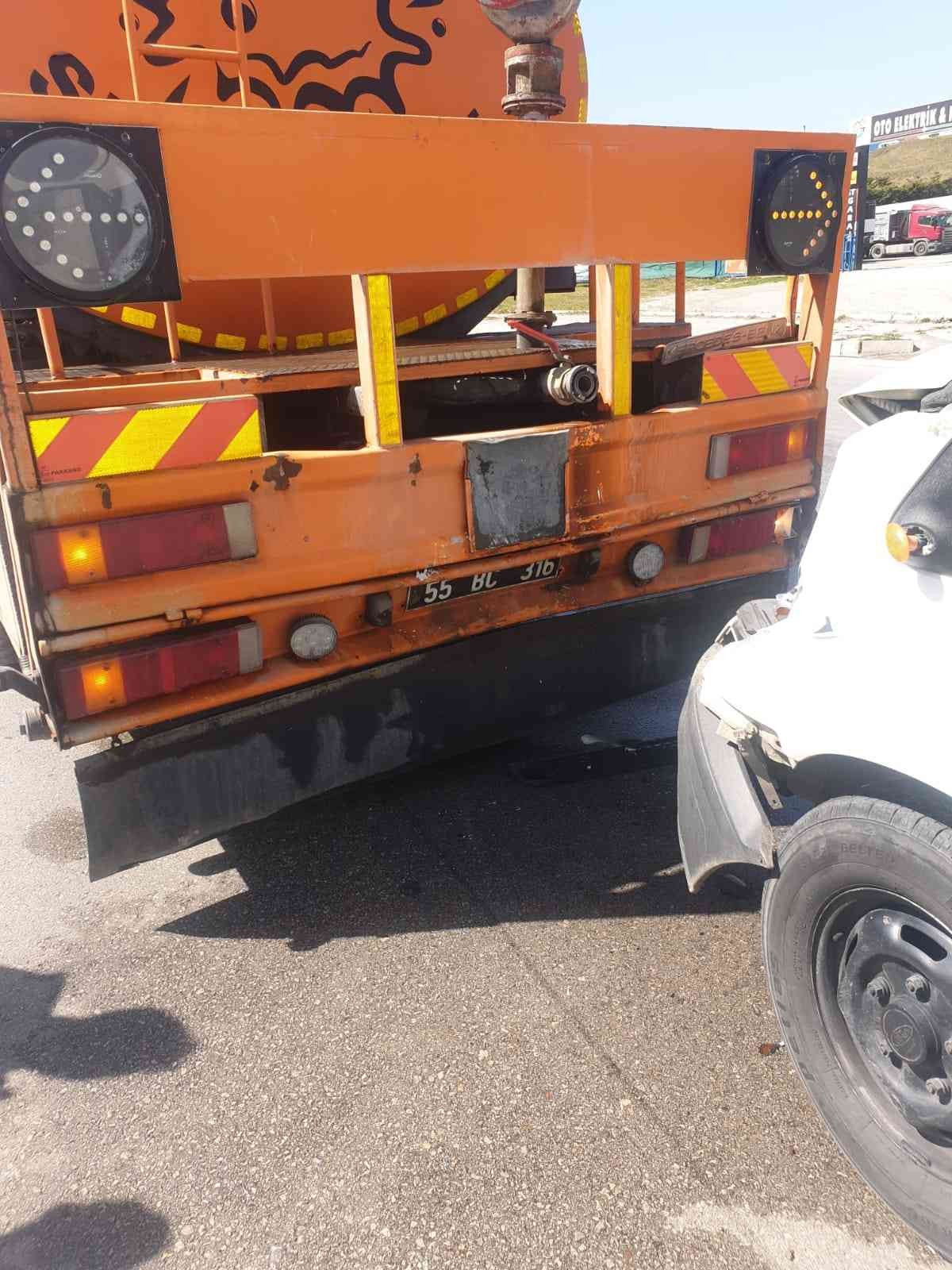 Samsun'da 3 aracın karıştığı zincirleme kaza: 1 yaralı
