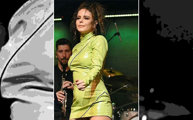 Fıstık Yeşili Elbisesi Büyüledi