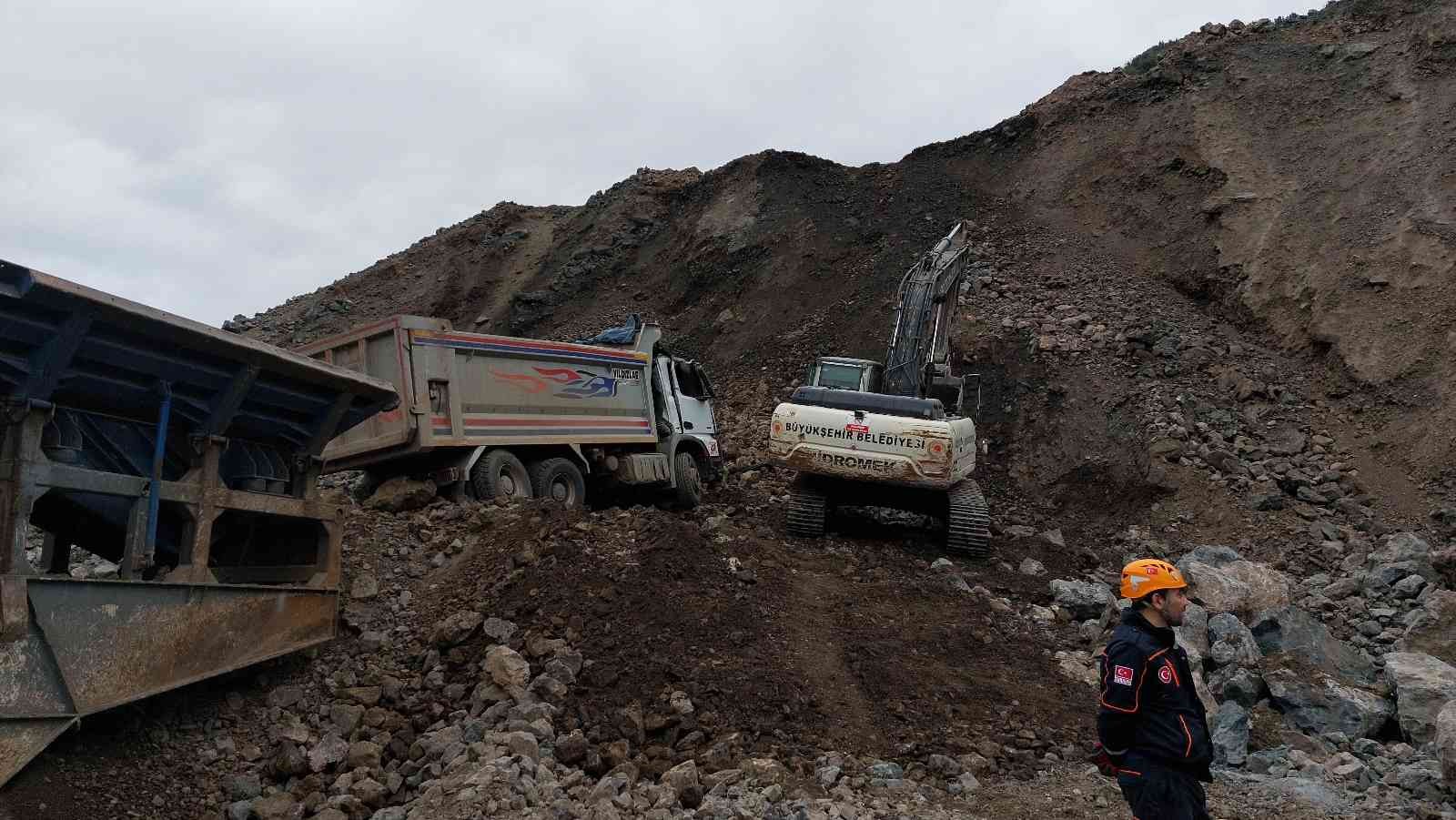 Samsun'da taş ocağında feci kaza: 1 ölü
