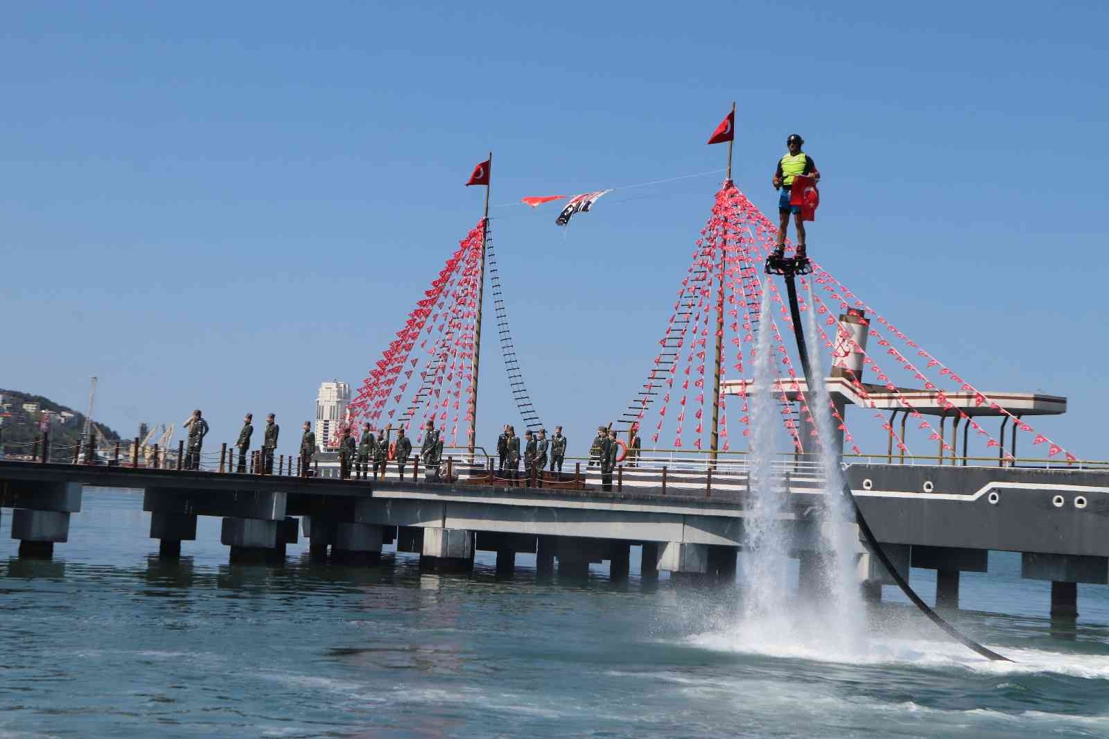 Flyboard gösterisi nefes kesti
