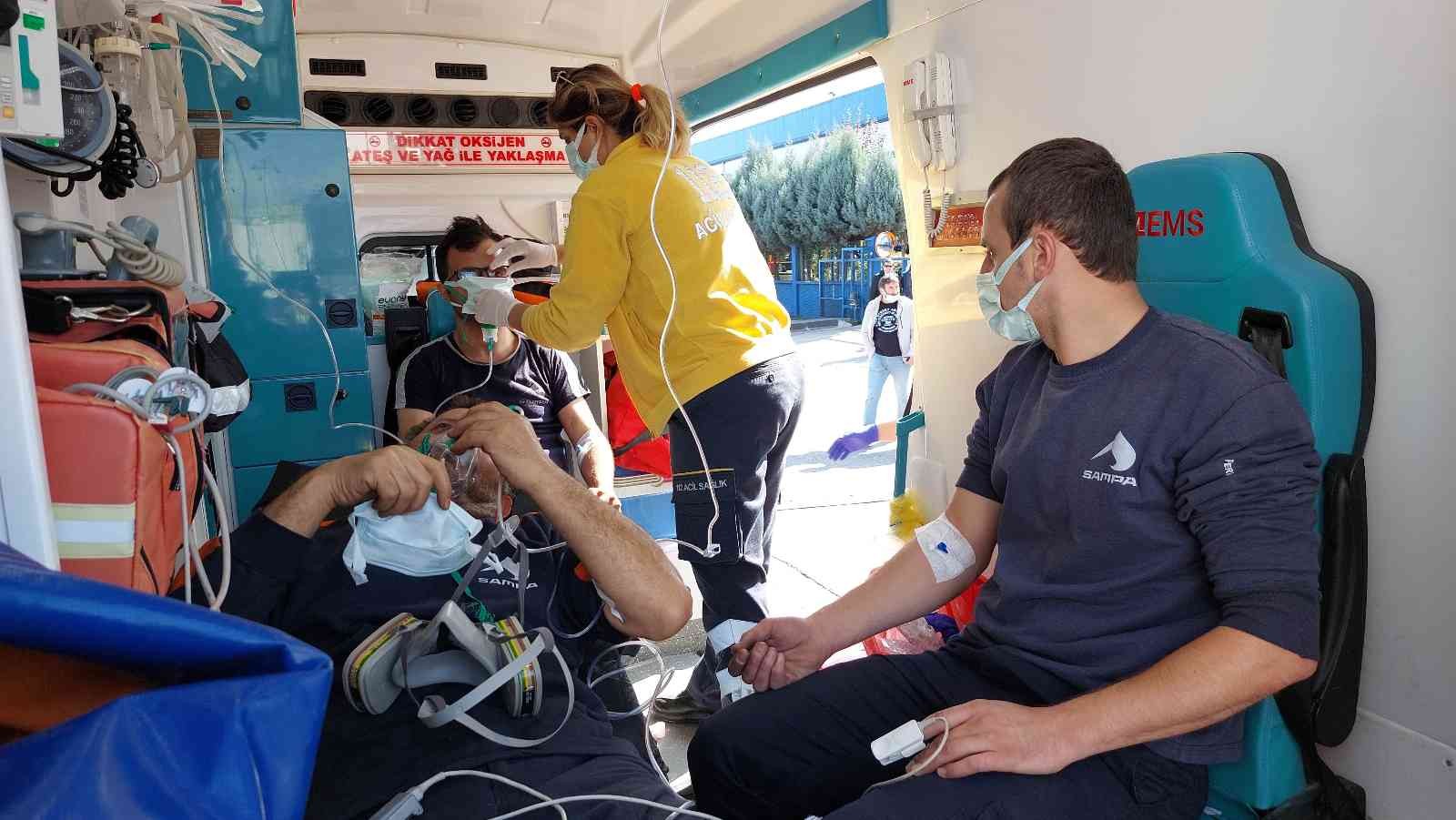 Samsun'da otomotiv fabrikasında yangın: 19 işçi hastanelik oldu

