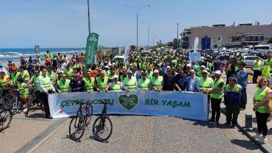 Samsun'da "Çevre Dostu Bir Yaşam" için bisiklet turu düzenlendi

